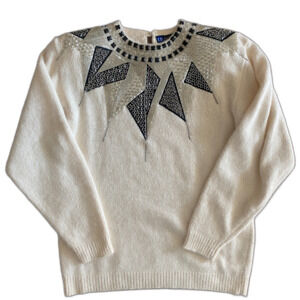 Vintage I.B. Diffusion Beaded Sweater Women's Small